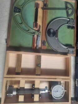 ​ست کامل میکرومتر سه فک برند هلیوس آلمان اصل - مهدی آرمیده - کارخانجات تهران