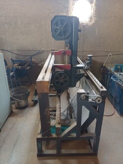 اره نواری فولاد بر یکی طول بر و یکی نمیه آماده - مهدی ارمیده - کارخانجات تهران