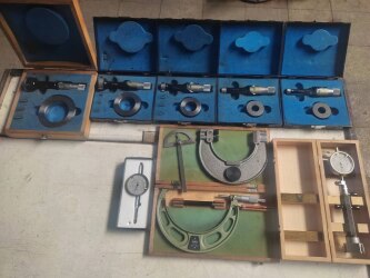 ​ست کامل میکرومتر سه فک برند هلیوس آلمان اصل - مهدی آرمیده - کارخانجات تهران
