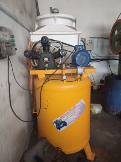 ​​ کمپرسور باد 750 لیتری برند ابراهیمی- مهدی آرمیده - کارخانجات تهران